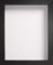Radcliffe Black Wooden Deep 3D Box Frame 10x8 inch, White Backing Board * Choice of Sizes* Fitted with Real Glass