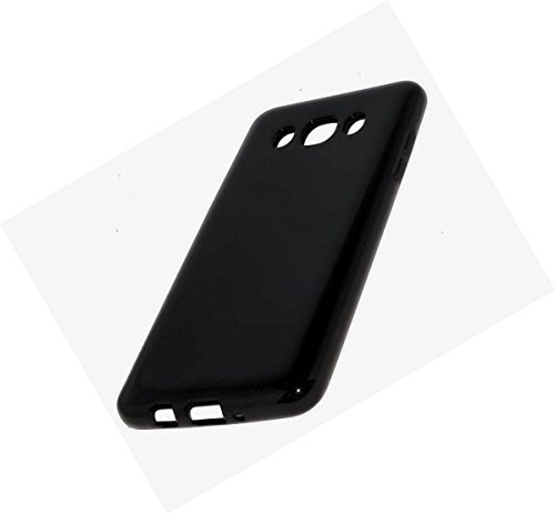 Dark Case Style Silikon TPU Handy Cover kompatibel mit für Samsung Galaxy J5 2016 - Hülle Schale Kappe Schutz Schutzhülle in Schwarz