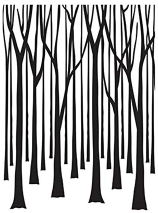 Darice 30008390 Prägefolder - Schablone, Baumstämme, Plastik, transparent, 10.8 x 14.6 x 0.3 cm