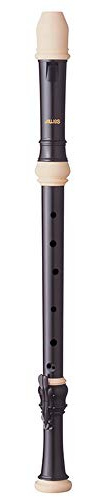 Aulos Symphony Tenor-Blockflöte mit Doppel-C/C#-Schlüssel, ABS-Kunststoff, Dark Brown, C-Schlüssel