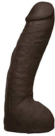 Doc Johnson Vac-U-Lock - Hung - Made of ULTRASKYN - 12 Inch Dildo with Massive 8.5 Inches Girth - F-Machine and Harness Compatible - Chocolate