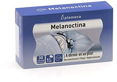 PLAMECA Melanoctina ¡A dormir en un plis!, Melatonina Pura de Rápida Absorción (30 Comprimidos Sublinguales)