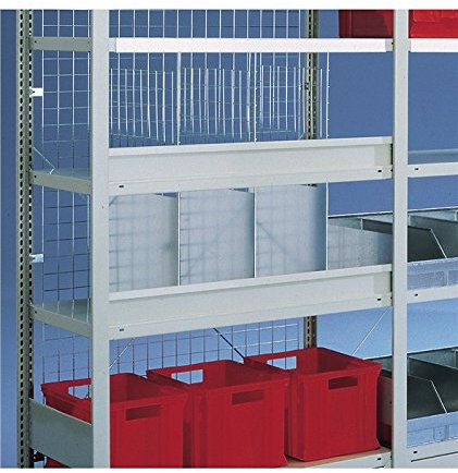 Meta-Regalbau GmbH & Co. KG Schüttgutleiste B1000xH75mm Silber verz. f. Steckregal