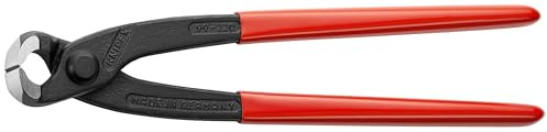 KNIPEX Tools - Concreters' Nippers, Plastic Coated (9901220), 8-3/4 inches