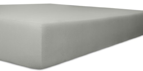 Kneer 9301584 Spannbetttuch Qualität 93 Exclusiv-Stretch 140/200-160/220 cm, Schiefer