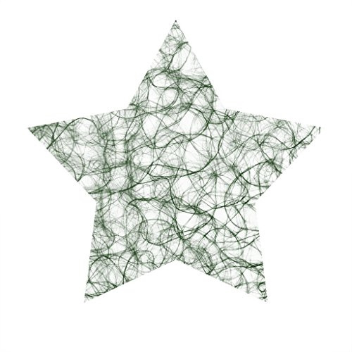 Sizoweb Formen - Platzsets - Tischsets - Dekounterlagen - 12 Stück - 64S (Sizoweb Stern, Dunkelgrün)