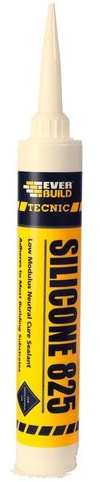 Everbuild Silicone 825 380ml 825DARKGY - Dark Grey