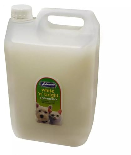 Johnsons Dog & Cat Grooming Shampoo White N Bright 5L