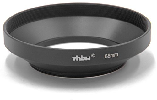 vhbw Dispositif Pare-Soleil, Anti-reflet Grand Angle 58mm pour Panasonic Lumix Vario 14-140 mm 3.5-5.6 Asph Power OIS.