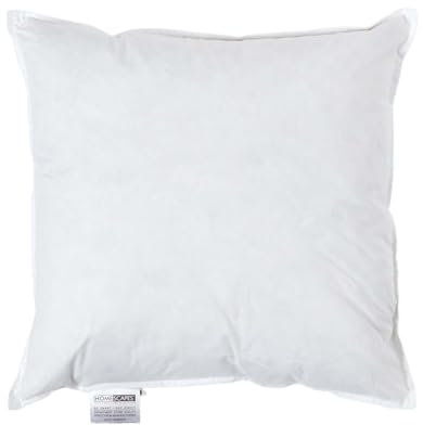 Homescapes quadratische Kissenfüllung, 40 x 40 cm, Füllkissen mit 100% Entenfeder-Füllung, Federkissen, ideal als Schlafkissen oder als Füllung für Sofakissen/Zierkissen