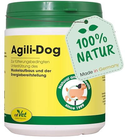 cdVet Naturprodukte Agili-Dog 250 g - Hund - Ergänzungsfuttermittel - Versorgung von Kräutern + Vitaminen + Eisen - Lustlosigkeit + nach Krankheit + Operation + während Trächtigkeit - Muskelaufbau -