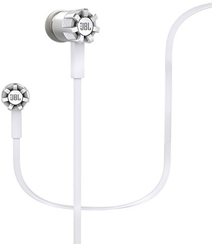 JBL Synchros S200A Audio In-Ear Headphones with 1-Button Remote/Mic and PureBass Performance Tecnology Compatible Android Devices - White