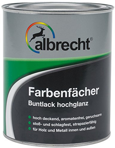 Albrecht Farbenfächer Buntlack hochglanz RAL 8017 750 ml, braun, 3400505800801700750