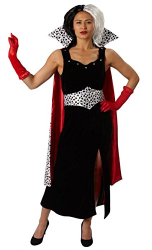 Rubie's Offizielles Disney-Kostüm Cruella De Vil, Grand Heritage, 101 Dalmatiner, Damen, Erwachsenenverkleidung, Größe M