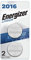 Energizer Lithium Coin Watch/Electronic Battery 2016, 2-Count