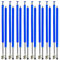 Andreas Dell Trampolinstangen 8 STK. 233 cm für Sicherheitsnetz, inkl. Schaumstoffrohre, Endkappen, Klammern und Gummifüße, Stahl, Blau, Rund, für Jugendliche, Outdoor-Enthusiasten, Jugend, Unisex
