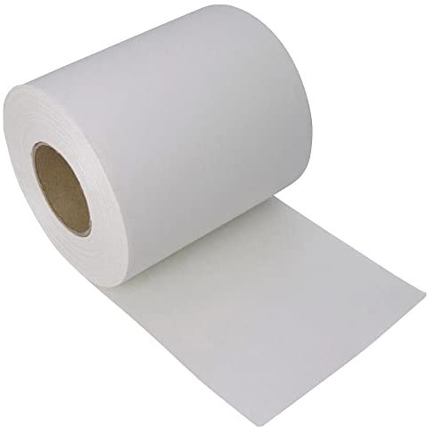 NOOR Sichtschutzstreifen PVC BLICKDICHT für Doppelstabmattenzaun - Zaunsichtschutz Rolle weiß 0,19x35 m - blickdichter Wind- & Sichtschutz - Zaunblende 630 g/m² inkl. 28 Klemmschienen