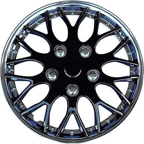 AUTO-STYLE Satz Radzierblenden Missouri 13-Zoll Chrom/Schwarz