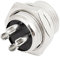 sourcing map 16mm Thread 4 Pin Male CB Radio MIC Microphone Adapter Connector