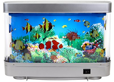 Lightahead Relaxing Sensory LED Fake Fish Aquarium with Moving Marine Life