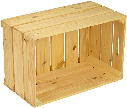 neue stabile Obstkiste Stiege, Apfelkiste, Weinkiste aus dem Alten Land Natur 54x35x30 cm (natur)