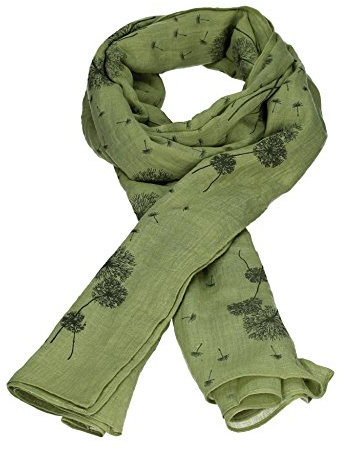 SwankySwans Dandelion Celebrity Designer Scarf Womens Scarf Shawl Wrap Ladies Long Scarf (Lime Green)