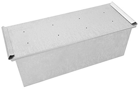 Siccardi Stampo pane in cassetta o pan carrè - Dimensione Cm 40 x 15 x 15-1,6 Kg di impasto circa