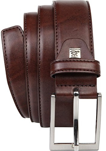 LINDENMANN Leder-Gürtel Herren 35 mm breit, Gürtel Herren Vollledergürtel marine, Größe/Size:Bundweite 120 cm Gesamtlänge 135 cm W 47.2 XXL, Farbe/Color:braun