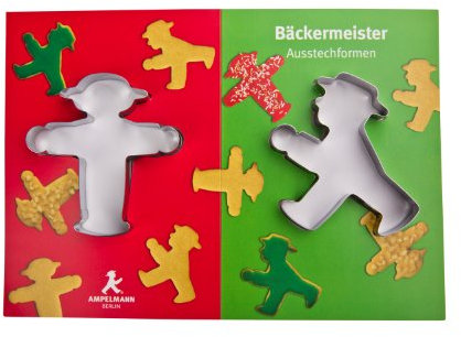 Ampelmann 103210001 - Keksausstecher 2er-Set Bäckermeister