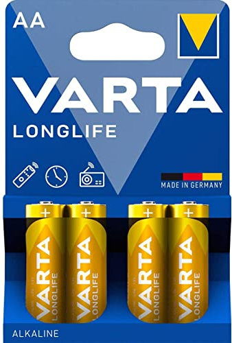 Varta 4106 Alkaline 1.5 V non-rechargeable battery Non-Rechargeable Batteries (Alkaline; Cylindrical; 1.5 V; AA; 50.5 mm, blue, yellow)