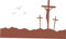 WANDTATTOO/Wandsticker braun w227 Jesus, Gott 80x47 cm