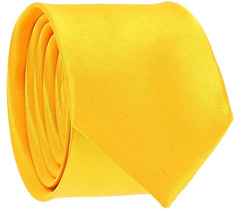 Schmale Krawatte Gelb Orange
