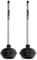 NEIKO 60170A Toilet Plungers | Dual Pack | Patented All-Angle Design | Heavy Duty | Aluminum Handle | Residential, Commercial, and Industrial Building Sanitation Use,Black
