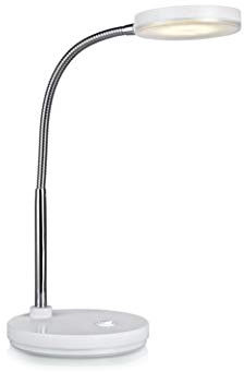 Markslöjd FLEX silberne Tischleuchte Tischlampe aus Metall mit LED-Lichtquelle von 5W Energieklasse A + - eine einstellbare Lampe 14x40x14cm