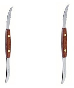 Juego de 2 cuchillos de pomelo sin chorros