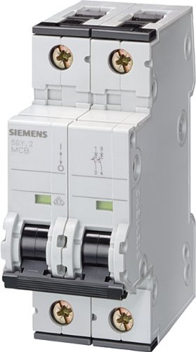 Siemens 5SY45067 Supplementary Protector, UL 1077 Rated, 1 Pole Breaker + Neutral, 6 Ampere Maximum, Tripping Characteristic C