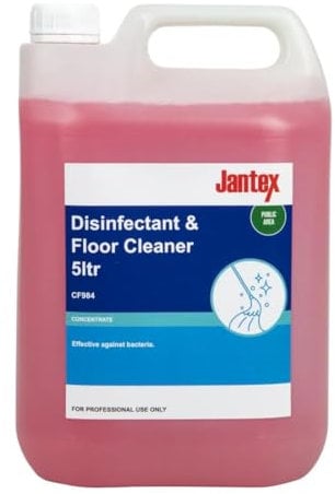 Jantex Professional Multi-Purpose Disenfectant and Floor Cleaner Liquid Concentrate 5 Litre | Makes 200 Litres of Ready-to-Use Lime Scented Solution | CF984