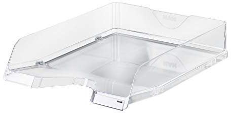 HAN Briefablage Viva, 5 STÜCK, stilvolle Elegante Design-Briefablage in Premium-Qualität. DINA4/C4, mit Beschriftungsclips, 10275-23, transparent-glasklar