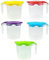 Plastic Jug Set of 3 & 2 1Ltr Lid Multi Purpose Water Jug Juice Jug Hobby Life (Set of 2)