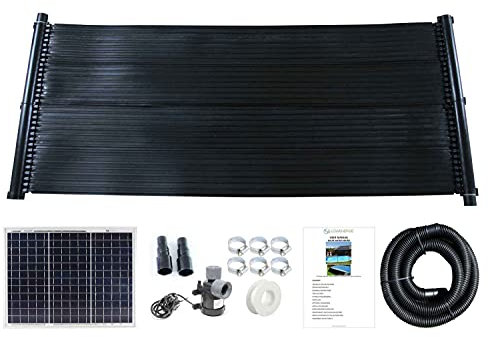 LOWENERGIE Total Solar Swimming Pool Heater Mat 30w Panel Pump Pool Hose Kit (1 MAT, 0.66 X 1.5M)