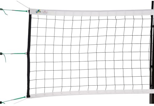 Huck Volleyballnetz DVV 1 | 3mm stark | 6-Punkt-Aufhängung | Schnellspannverschlüsse | Polypropylen | Nach DVV I Vorschrift