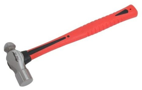 Cannon Tools 16oz Ball Pein Hammer - Alloy Steel Head, Red, 16 ounces