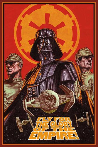 Star Wars - Fly for The Glory - Filmposter Kino Movie Science Fiction Sci Fi - Grösse 61x91,5 cm