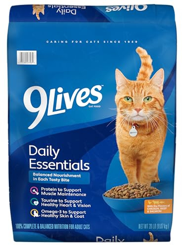 9Lives Daily Essentials Dry Cat Food, 20 Pound Bag