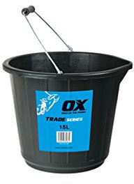 OX Trade 15L Black Bucket