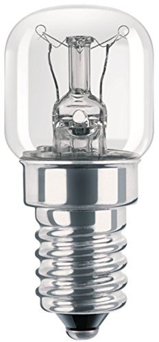 2 ampoules de lampes de four - 25 Watt - E14 - 300 degrés - Petit culot à vis
