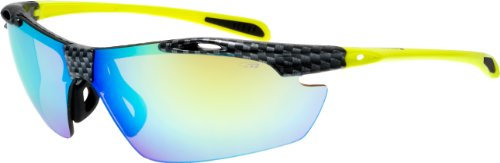 Radbrille Fahrradbrille + klare und gelbe Gläser E721-5