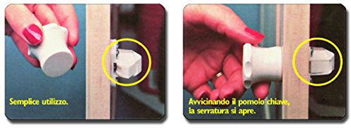 SERRATURA INVISIBILE KINDER LOK CON CHIAVE MAGNETICA