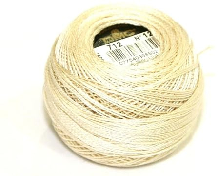 DMC Cream Size 12 Cotton Perle Thread - per Ball