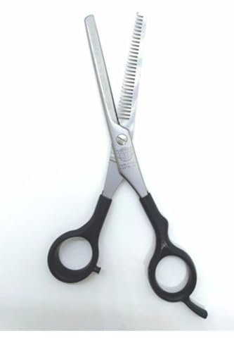 Kiepe 2155 Professionelle Effilierschere mit halbseitiger Verzahnung, Kunststoffgriff, 28 Zähne, 6 Zoll